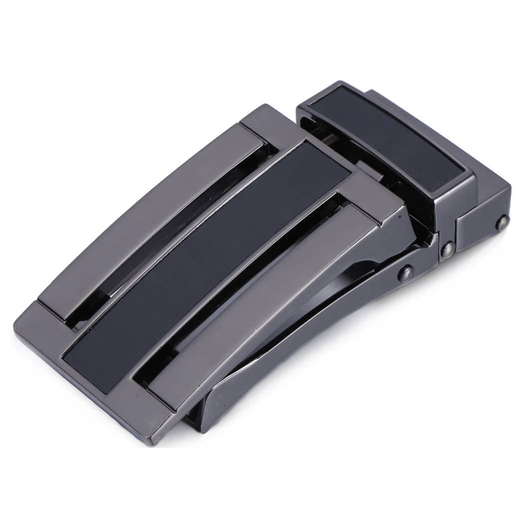 Mio Marino Mio Marino - Grandiose Ratchet Belt: Black / Adjustable from 38" to 54" Waist