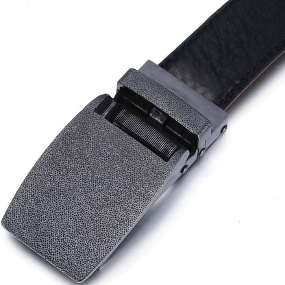 Mio Marino Mio Marino - Rainstorm Ratchet Belt: Black / Adjustable from 38" to 54" Waist