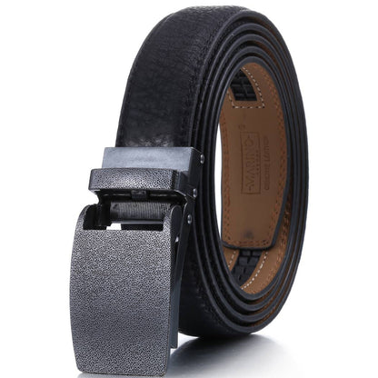 Mio Marino Mio Marino - Rainstorm Ratchet Belt: Black / Adjustable from 38" to 54" Waist