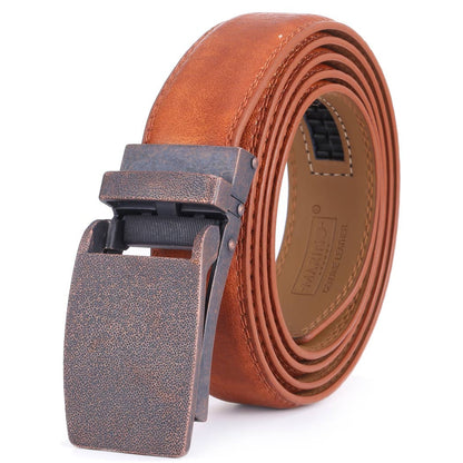 Mio Marino Mio Marino - Rainstorm Ratchet Belt: Tan / Adjustable from 38" to 54" Waist