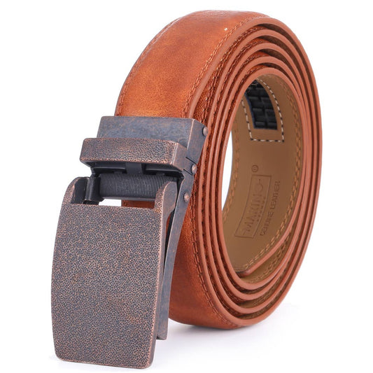 Mio Marino Mio Marino - Rainstorm Ratchet Belt: Tan / Adjustable from 38" to 54" Waist
