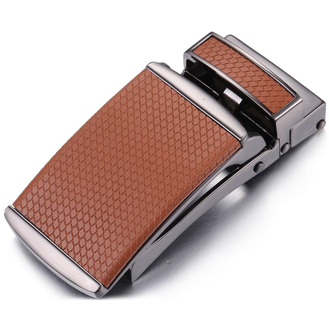 Mio Marino Mio Marino - Snakeskin Ratchet Belt: Black / Adjustable from 48" to 64" Waist