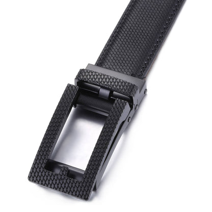 Mio Marino Mio Marino - Sophisticated Woven Ratchet Belt: Deep Charcoal / Adjustable from 28" to 44" Waist