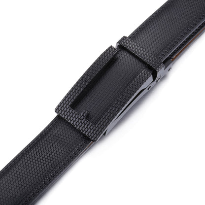 Mio Marino Mio Marino - Sophisticated Woven Ratchet Belt: Deep Charcoal / Adjustable from 28" to 44" Waist