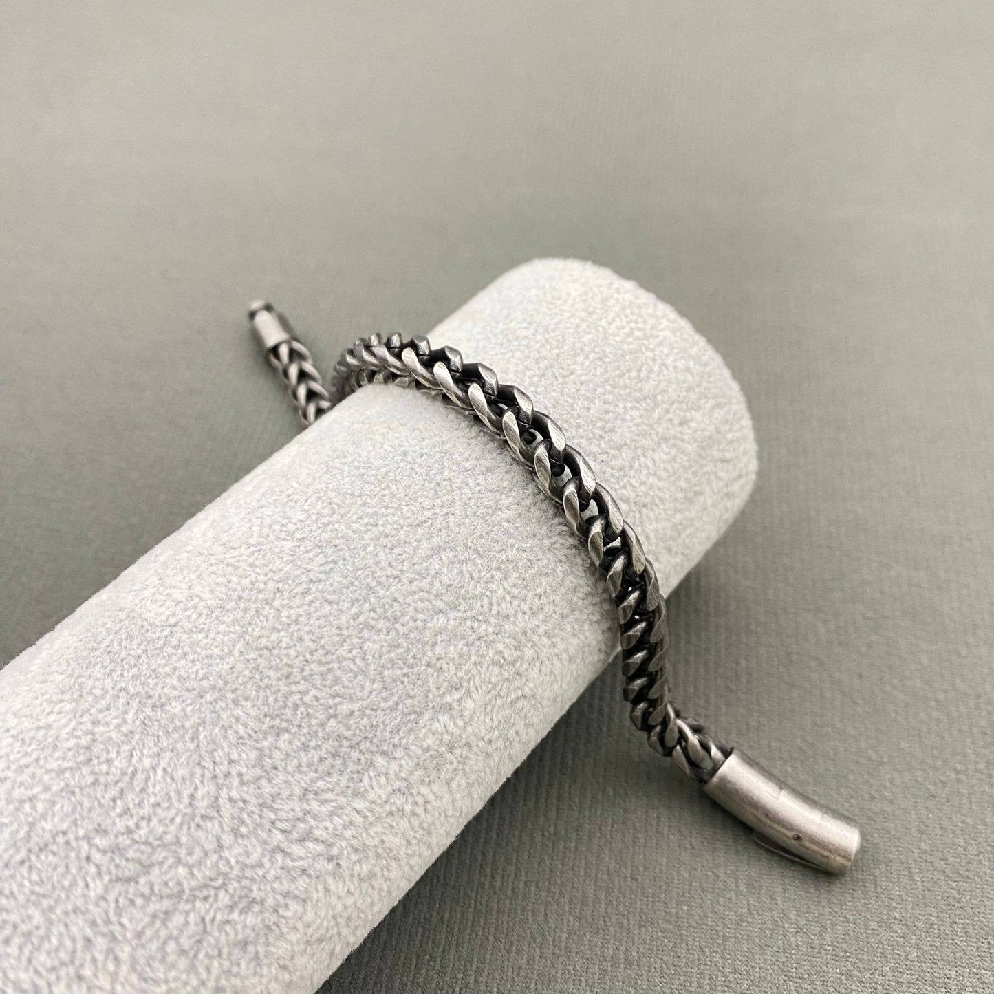 Mio Queena Mio Queena - Men's Blackening Stainless Steel Bracelet - MJ / BC: 210mm / 8.26in