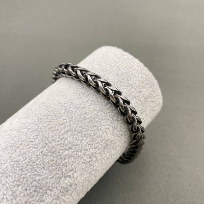 Mio Queena Mio Queena - Men's Blackening Stainless Steel Bracelet - MJ / BC: 210mm / 8.26in