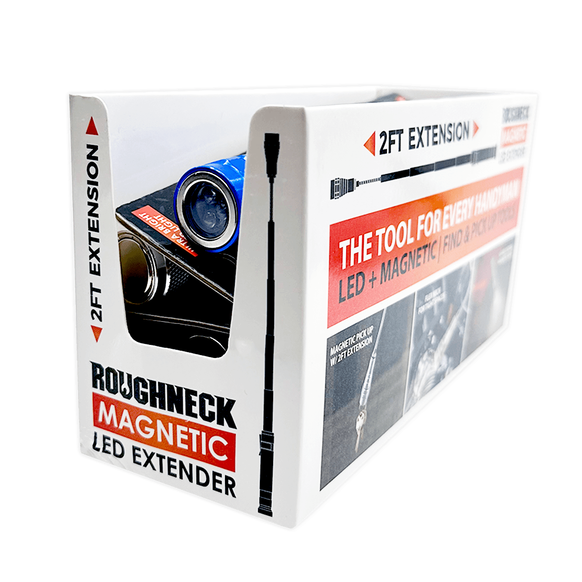 Novelty Brands Novelty Brands - Magnetic LED Flashlight Extender Multi Tool - 4 Per Display