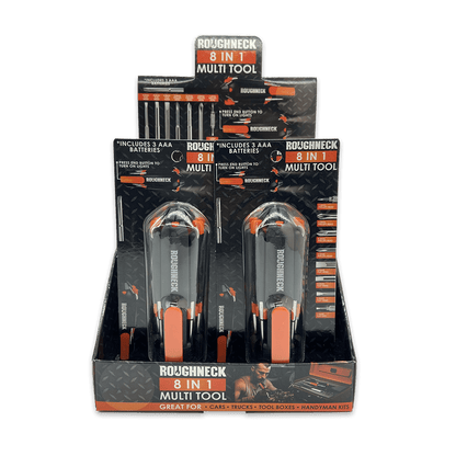 Novelty Brands Novelty Brands - Roughneck Multi-Tool 8-In-1 with Lights - 6 Piece Display