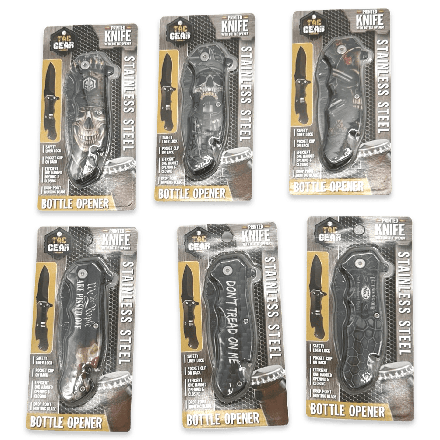 Novelty Brands Novelty Brands - TACGEAR BOTTLE OPENER KNIFE 6 PIECES PER DISPLAY