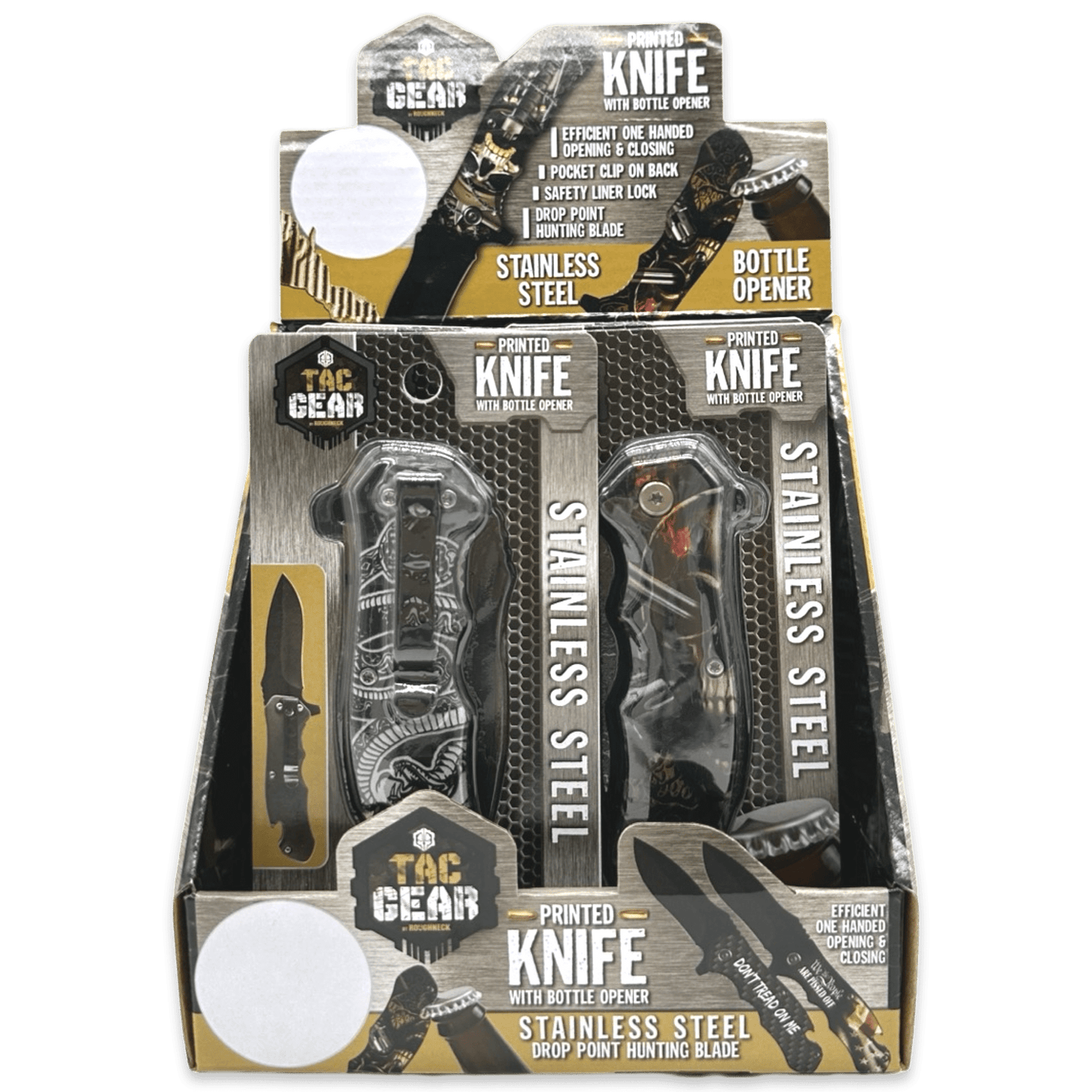 Novelty Brands Novelty Brands - TACGEAR BOTTLE OPENER KNIFE 6 PIECES PER DISPLAY