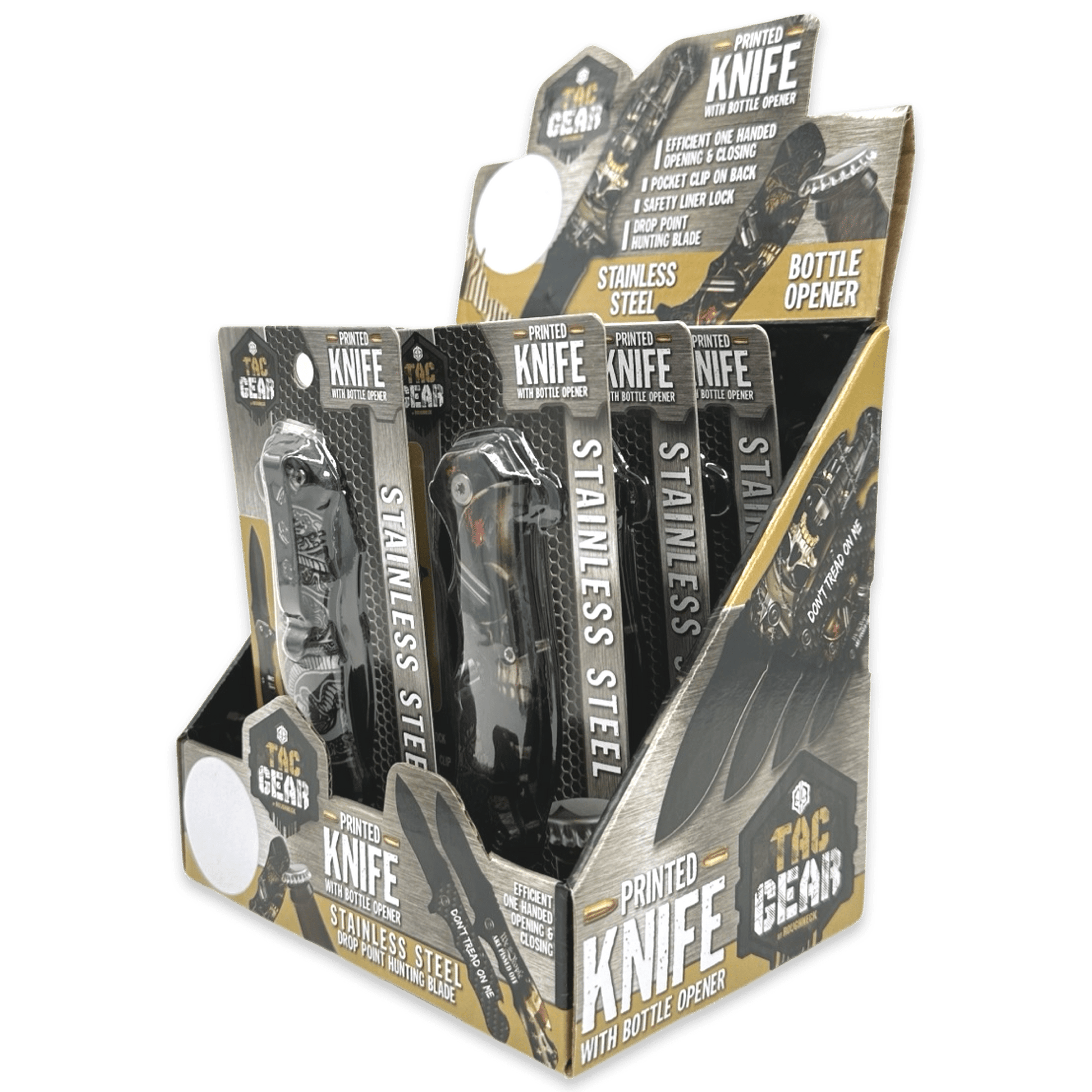 Novelty Brands Novelty Brands - TACGEAR BOTTLE OPENER KNIFE 6 PIECES PER DISPLAY