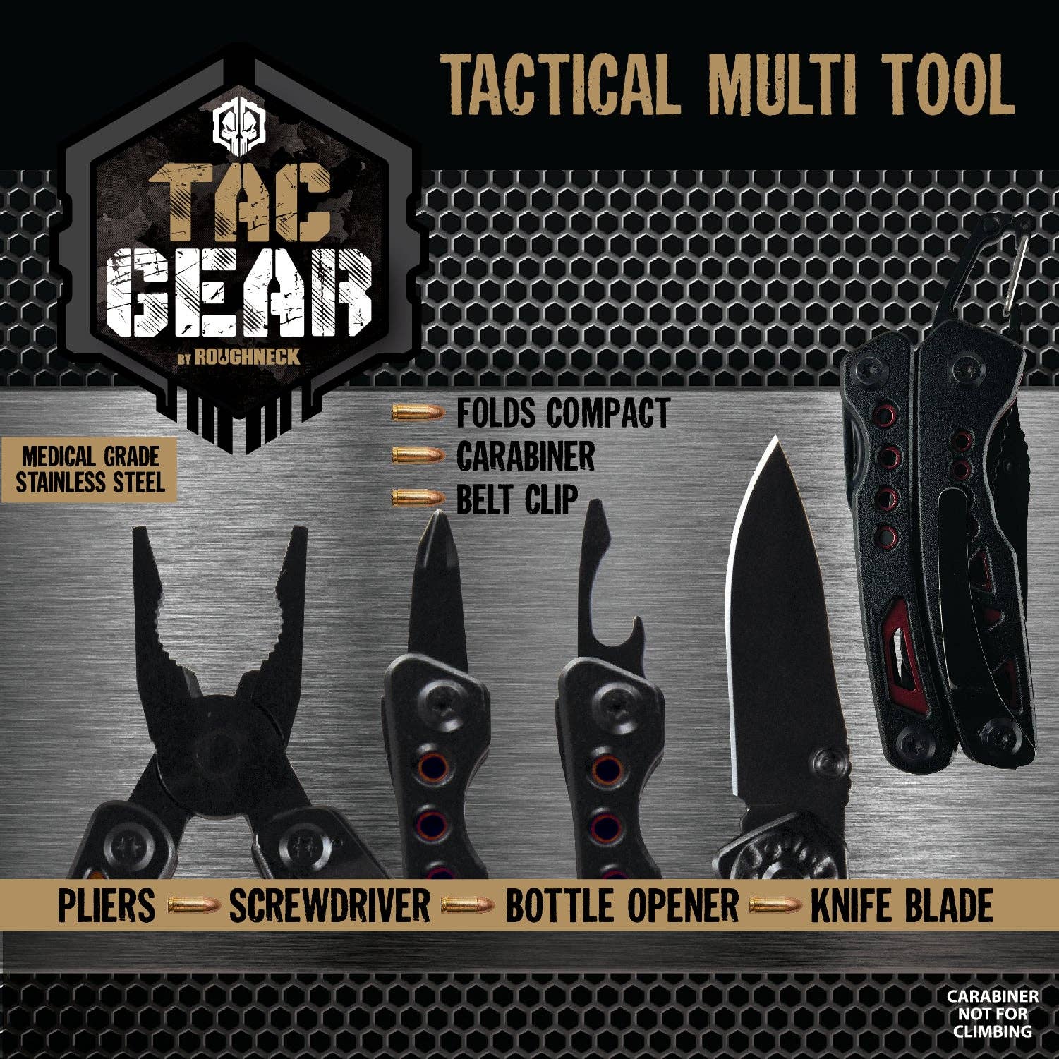 Novelty Brands Novelty Brands - TACGEAR BY ROUGHNECK MULTITOOL KNIFE 6 PIECES PER DISPLAY