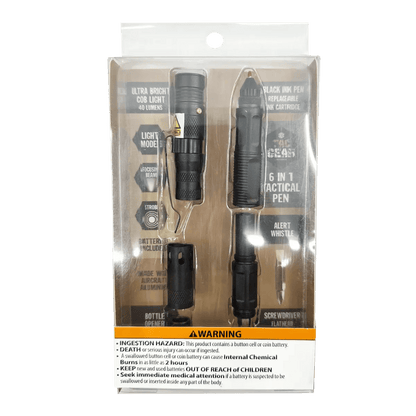 Novelty Closeout Novelty Closeout - Roughneck 6-in-1 Aircraft Metal Tactical Multi-Tool Closeout