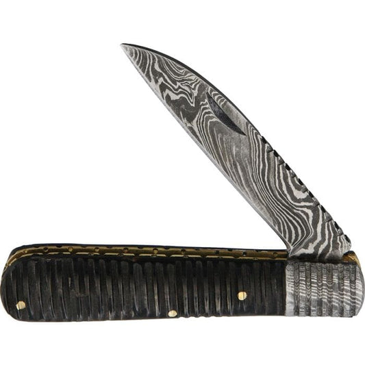 Old Forge Knife Wharncliff Barlow Damascus Knife