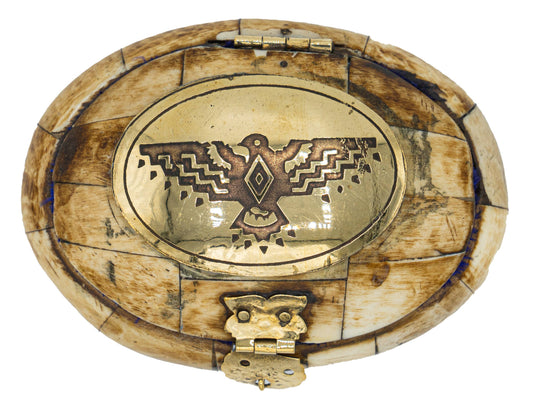 Pawnee Bill’s Pawnee Bill’s - Bone Decorative Boxes: Thunderbird