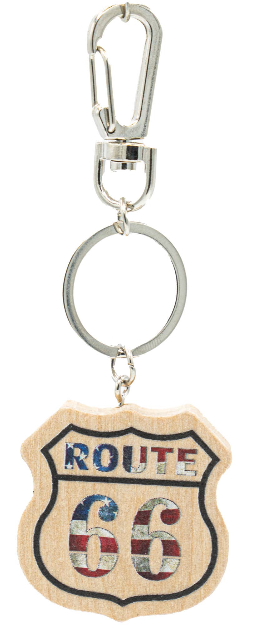 Pawnee Bill’s Pawnee Bill’s - Route 66 Wooden Keychain: Style 1