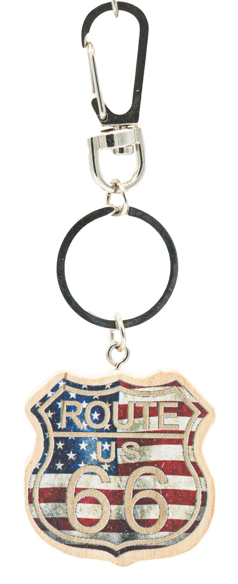 Pawnee Bill’s Pawnee Bill’s - Route 66 Wooden Keychain: Style 3