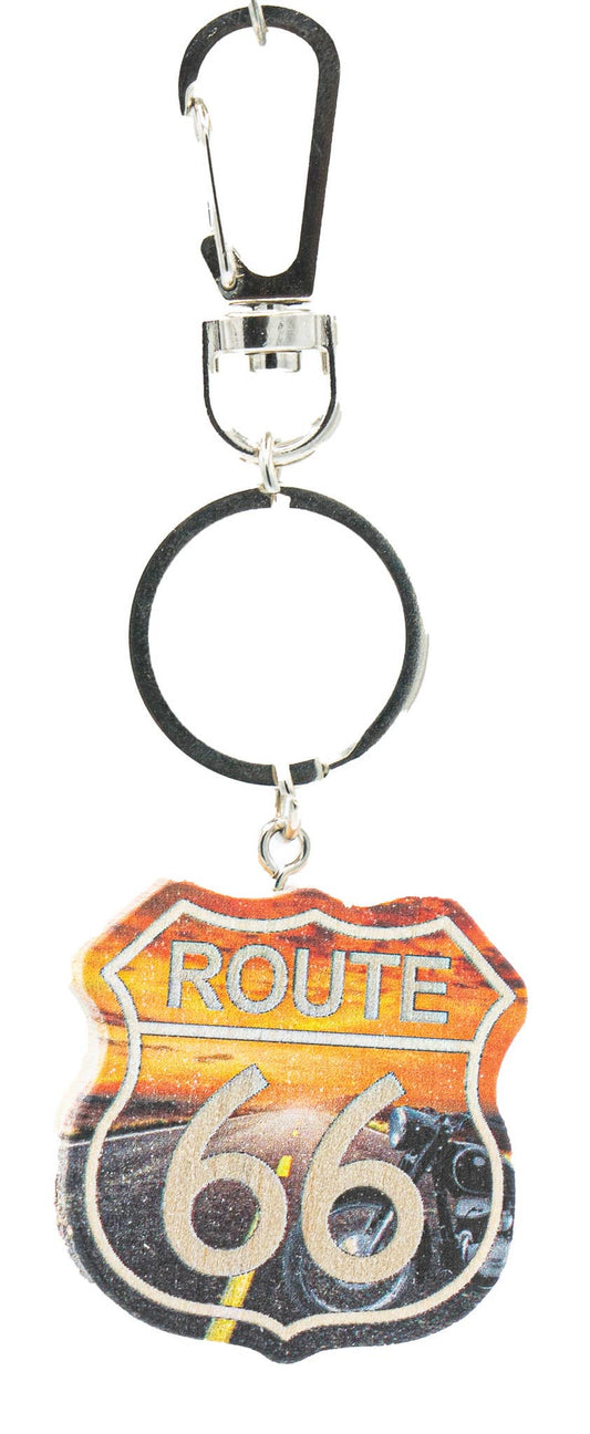 Pawnee Bill’s Pawnee Bill’s - Route 66 Wooden Keychain: Style 3