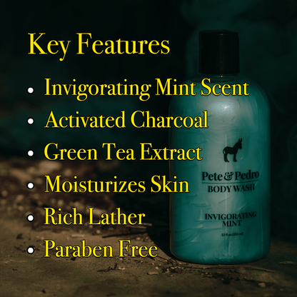 Pete & Pedro MINT - Invigorating Peppermint Body Wash: Mint Only $17