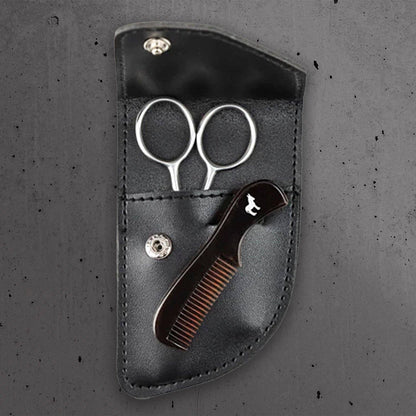 Pete & Pedro Pete & Pedro - Beard Care Comb & Scissors Kit