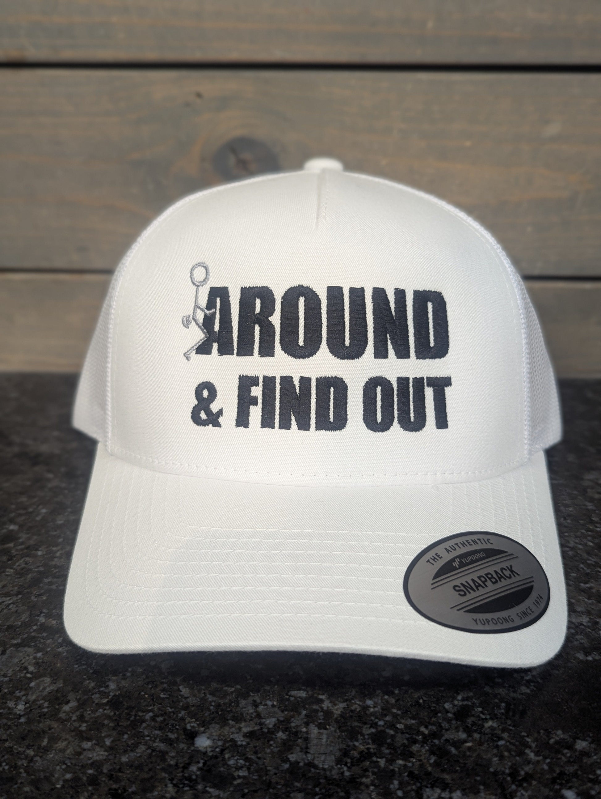 Pitcher Perfect Hat Fuck Around Find Out - Yupoong Snapback Hat