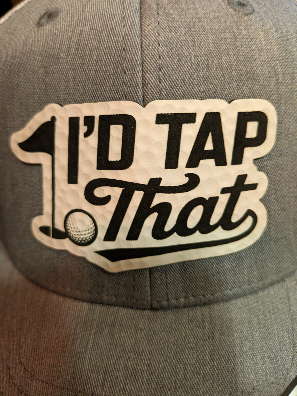 Pitcher Perfect Hat I'd Tap That - Snapback hat - Grey w/white patch