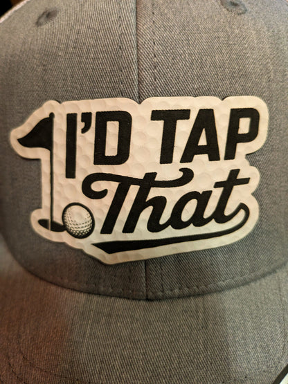 Pitcher Perfect Hat I'd Tap That - Snapback hat - Grey w/white patch
