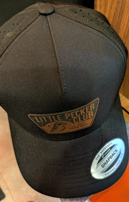 Pitcher Perfect Hat Little Pecker Club - Lil Gents making Dents - Snapback Hat Premium - Black