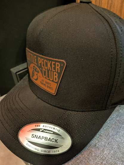 Pitcher Perfect Hat Little Pecker Club - Lil Gents making Dents - Snapback Hat Premium - Black