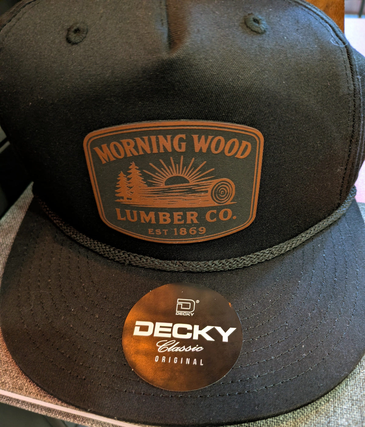 Pitcher Perfect Hat Morning Wood Lumber Co. - Snapback - All Black - Flat Bill