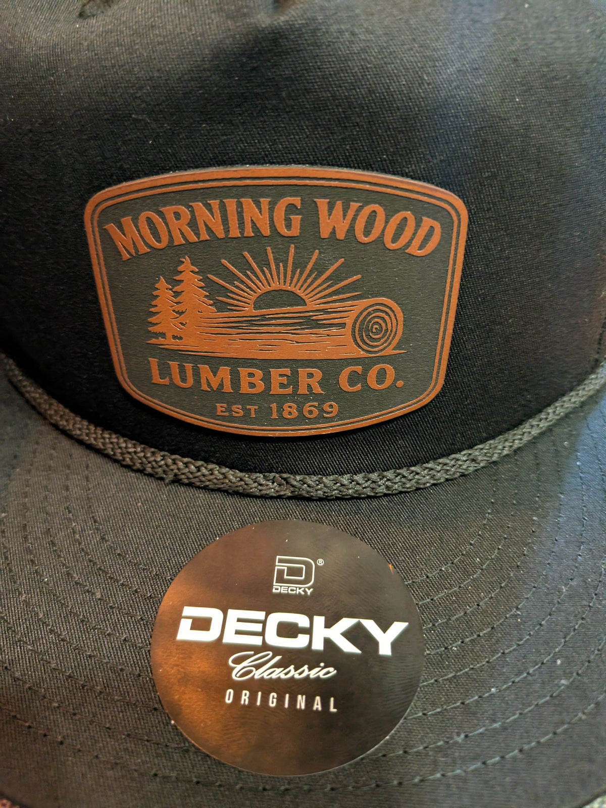 Pitcher Perfect Hat Morning Wood Lumber Co. - Snapback - All Black - Flat Bill