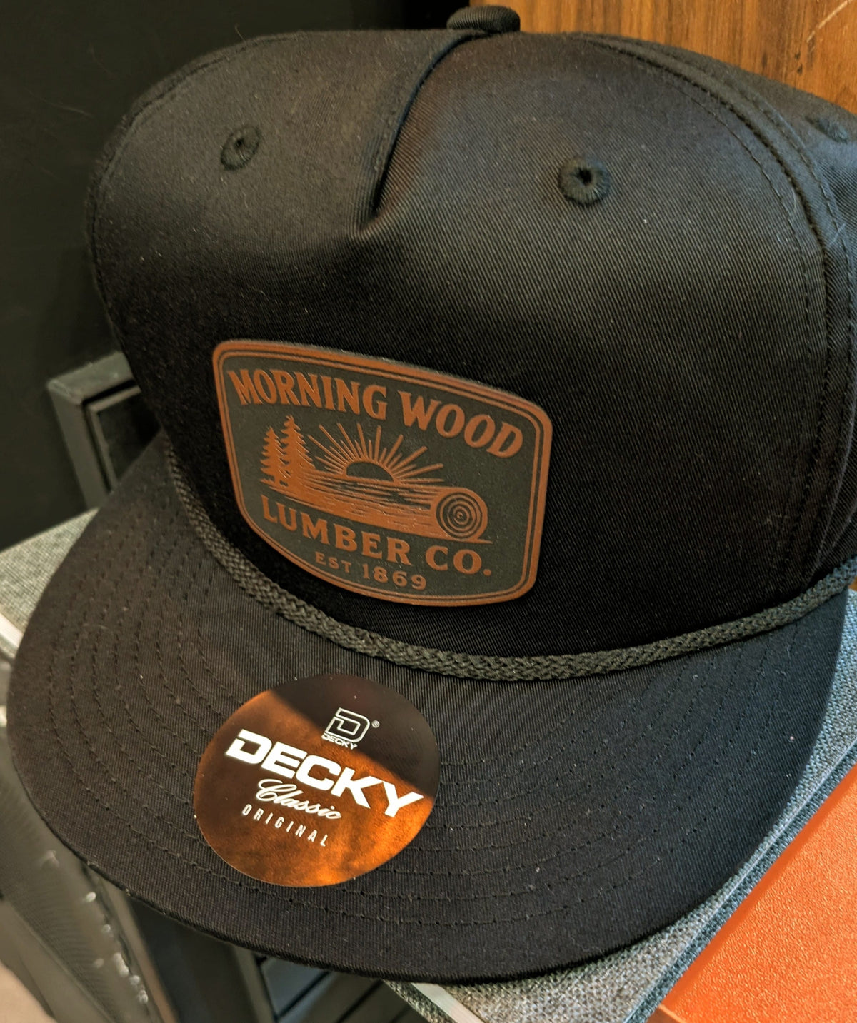 Pitcher Perfect Hat Morning Wood Lumber Co. - Snapback - All Black - Flat Bill