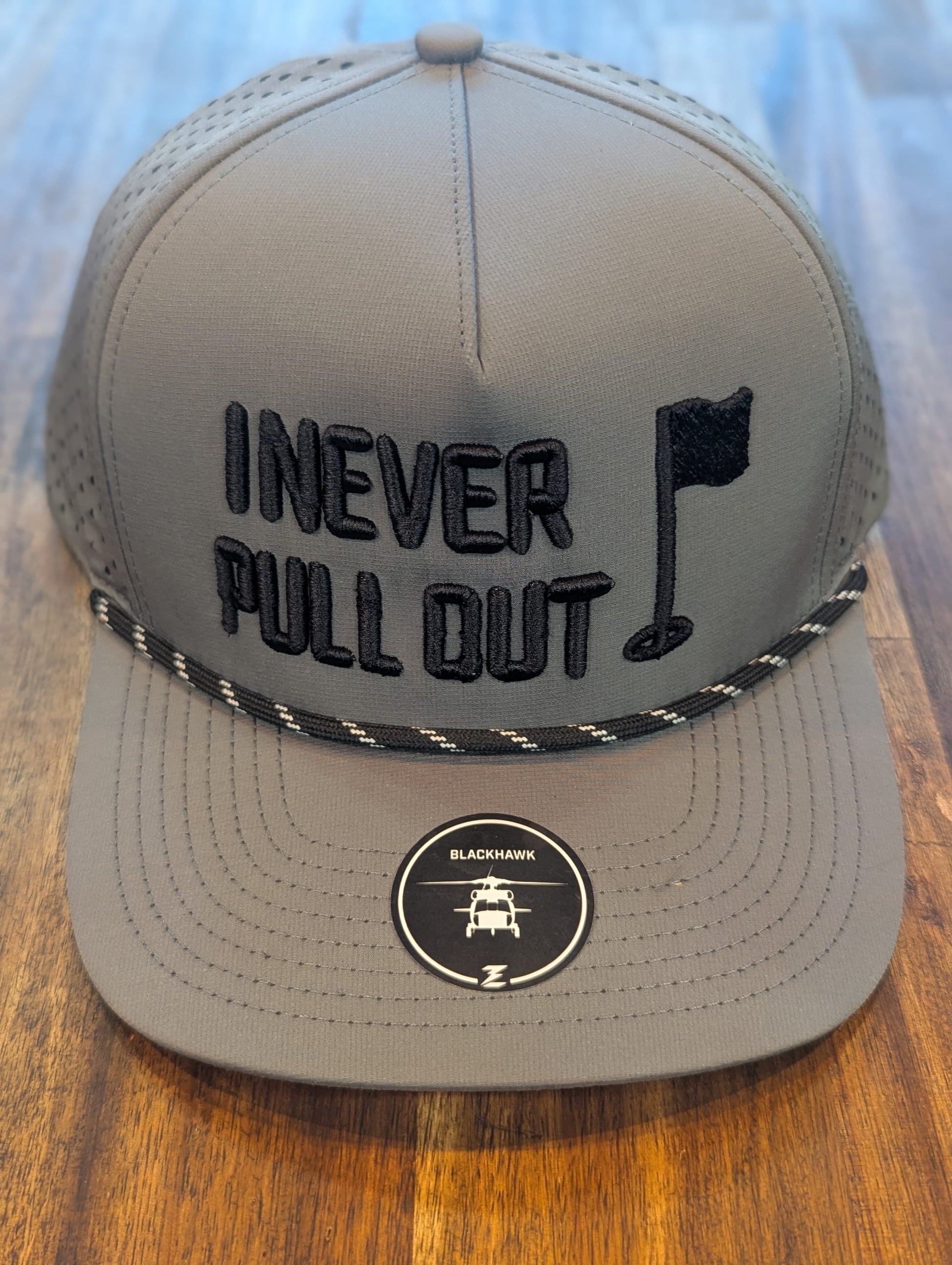 Pitcher Perfect Hat Premium - I Never Pull Out Thermotrol 'BlackHawk' Edition