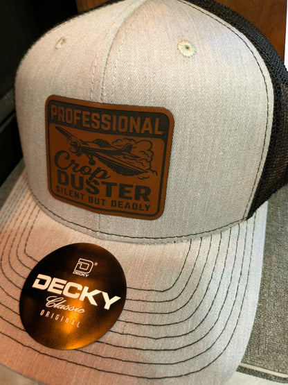 Pitcher Perfect hats Professional Crop Duster - Silent But Deadly - Grey/black - Snapback Hat