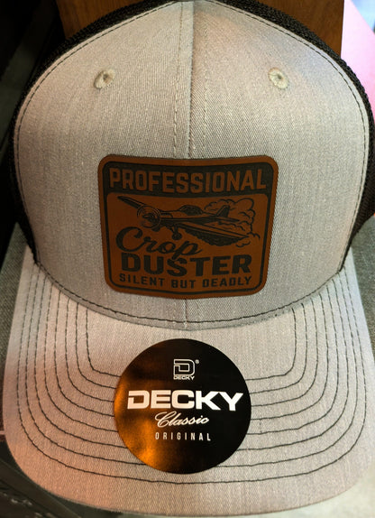 Pitcher Perfect hats Professional Crop Duster - Silent But Deadly - Grey/black - Snapback Hat