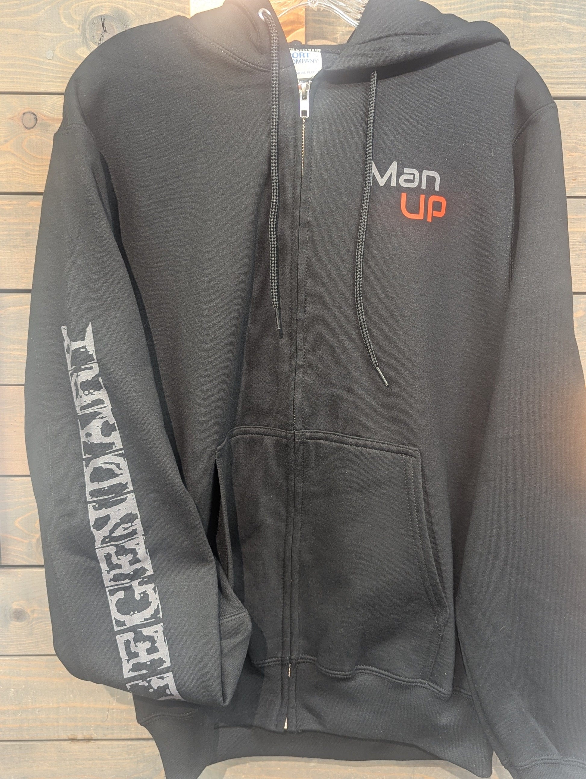 Pitcher Perfect Zippered Hoodie Man Up Zippered Hoodie