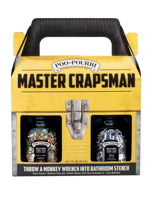 ~Pourri Poo-pourri Poo~Pourri Master Crapsman Gift Set 2 pack 2 oz: Royal Flush + Trap-A-Crap