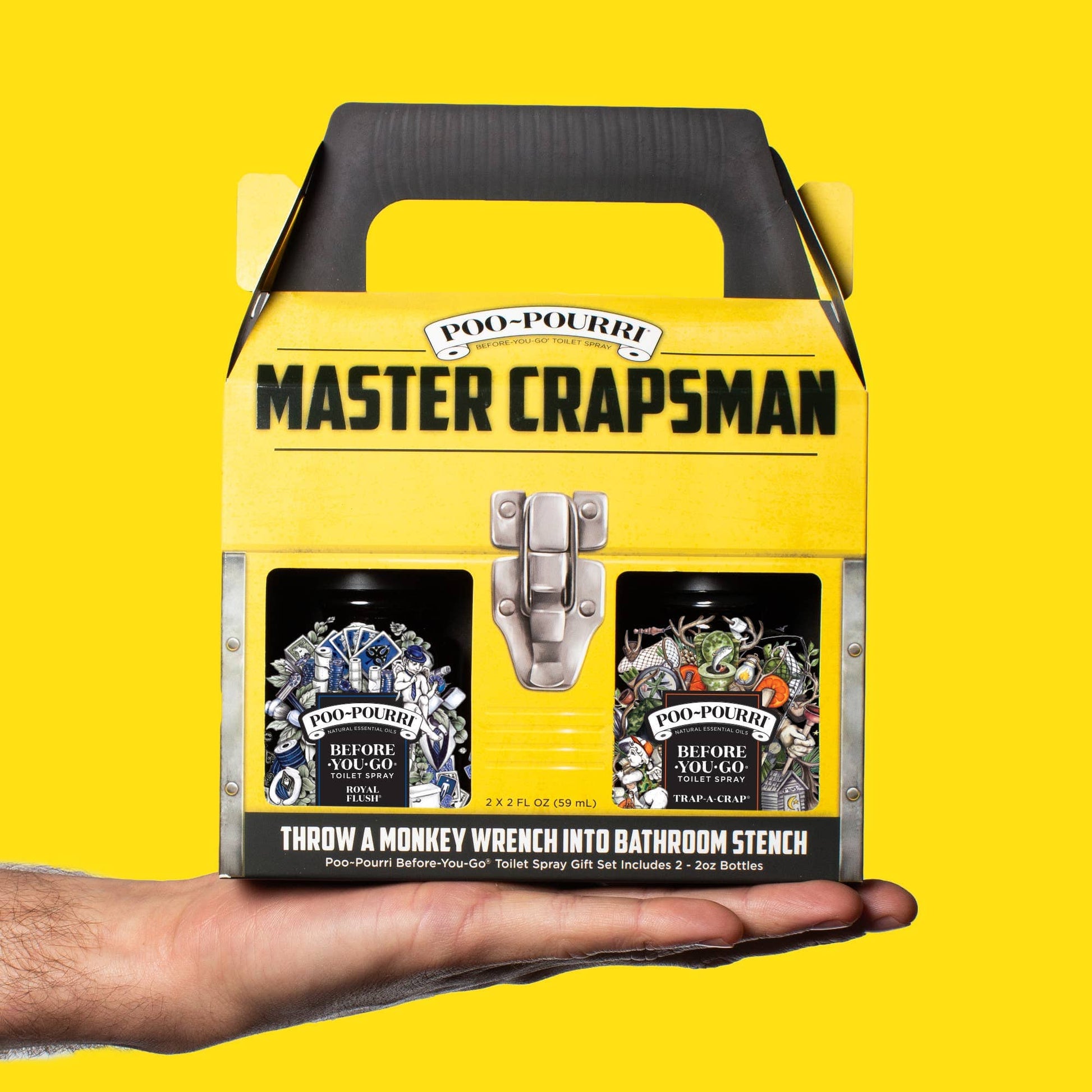 ~Pourri Poo-pourri Poo~Pourri Master Crapsman Gift Set 2 pack 2 oz: Royal Flush + Trap-A-Crap