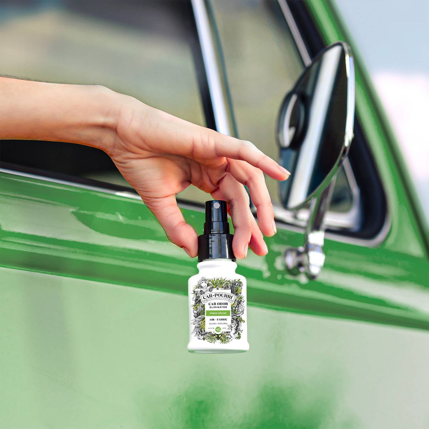 ~Pourri ~Pourri - Car~Pourri Air + Fabric, Fresh Cruise, Odor Refresher 1.4oz