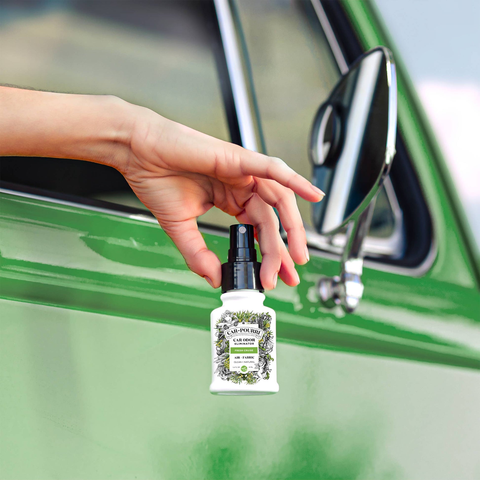 ~Pourri ~Pourri - Car~Pourri Air + Fabric, Fresh Cruise, Odor Refresher 1.4oz
