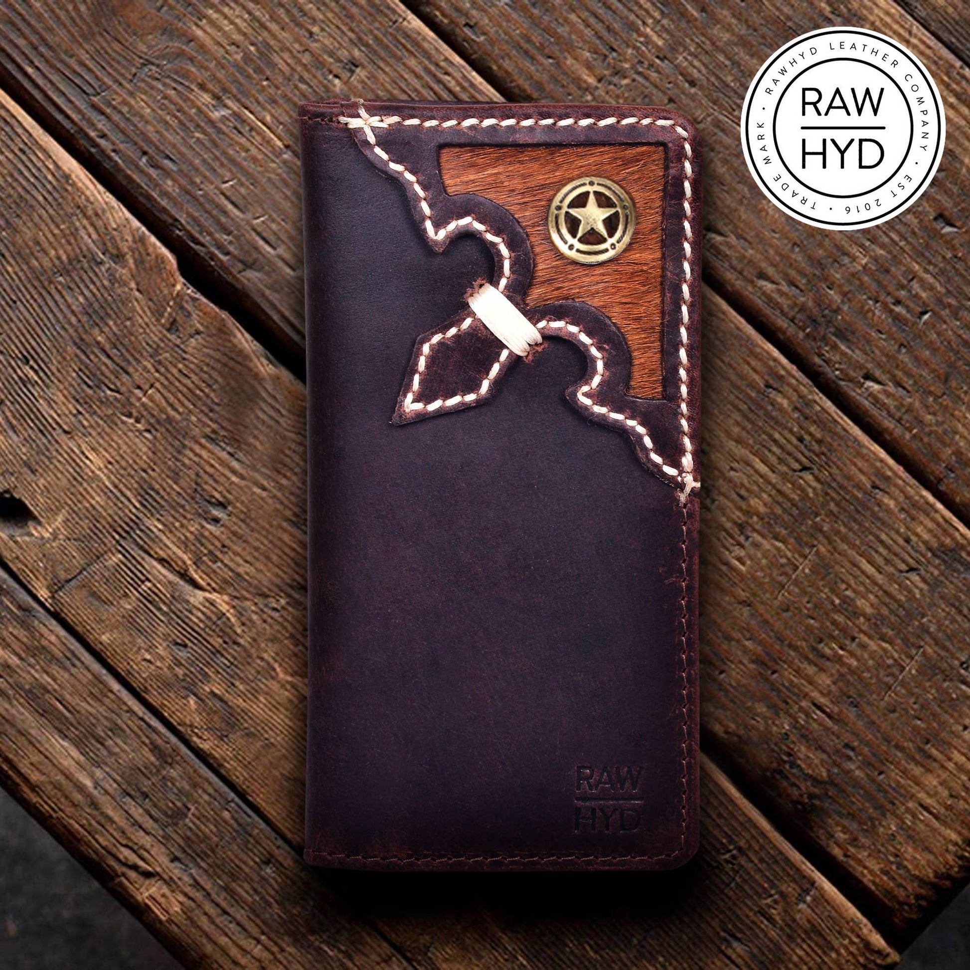 RAWHYD Leather Co. RAWHYD Leather Co. - Western Concho Wallet for Men