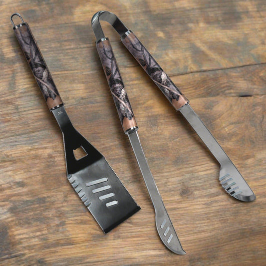 Rivers Edge Products Rivers Edge Products - BBQ Tool Set SS 2pc-Camo