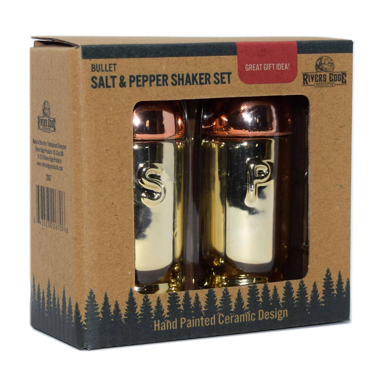 Rivers Edge Products Rivers Edge Products - Salt and Pepper Shakers-Bullet