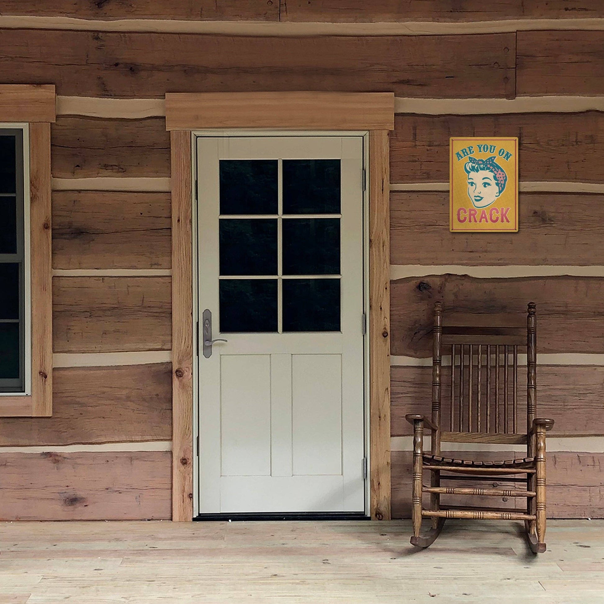 Rivers Edge Products Rivers Edge Products - Tin Sign 12in x 17in-Are You On Crack