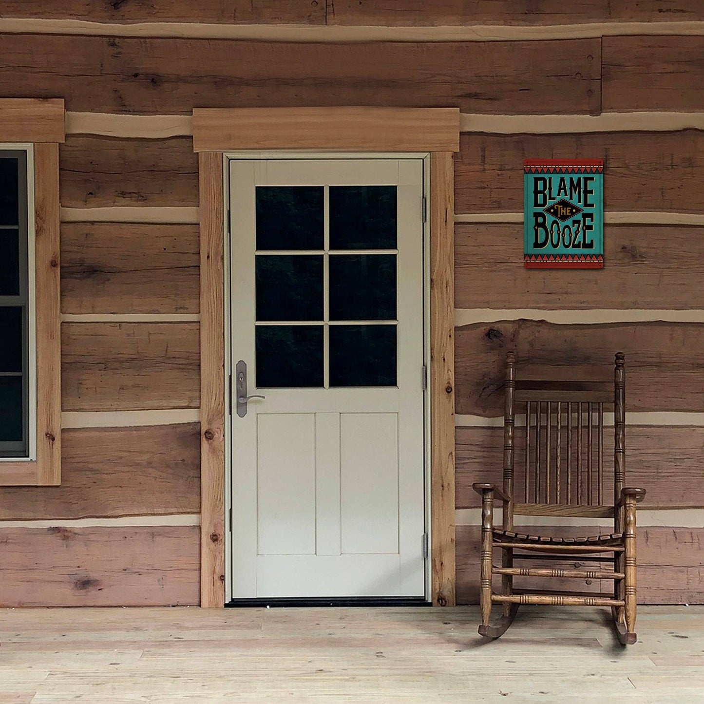 Rivers Edge Products Rivers Edge Products - Tin Sign 12in x 17in-Blame the Booze