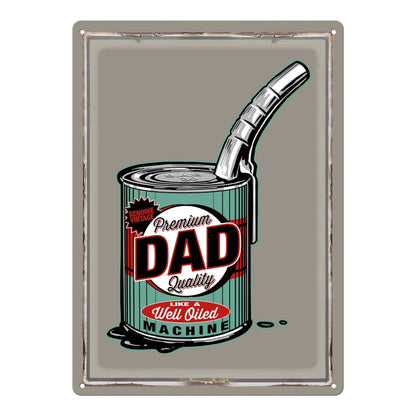 Rivers Edge Products Rivers Edge Products - Tin Sign 12in x 17in-Dad Well Oiled Machine
