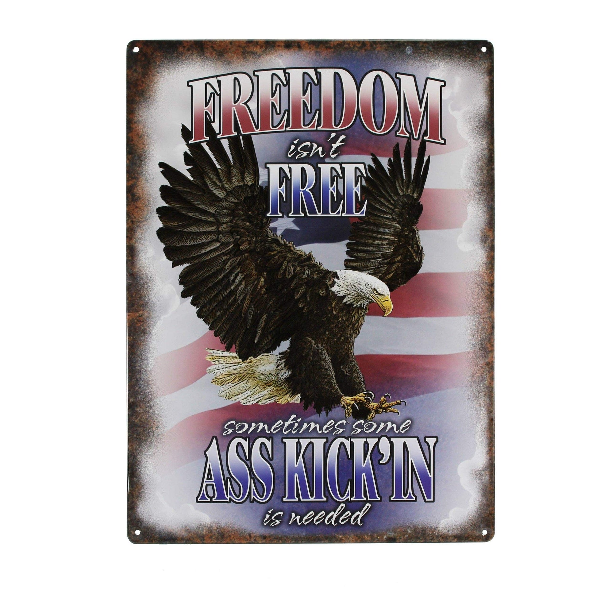 Rivers Edge Products Rivers Edge Products - Tin Sign 12in x 17in-Freedom Isnt Free