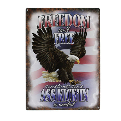 Rivers Edge Products Rivers Edge Products - Tin Sign 12in x 17in-Freedom Isnt Free