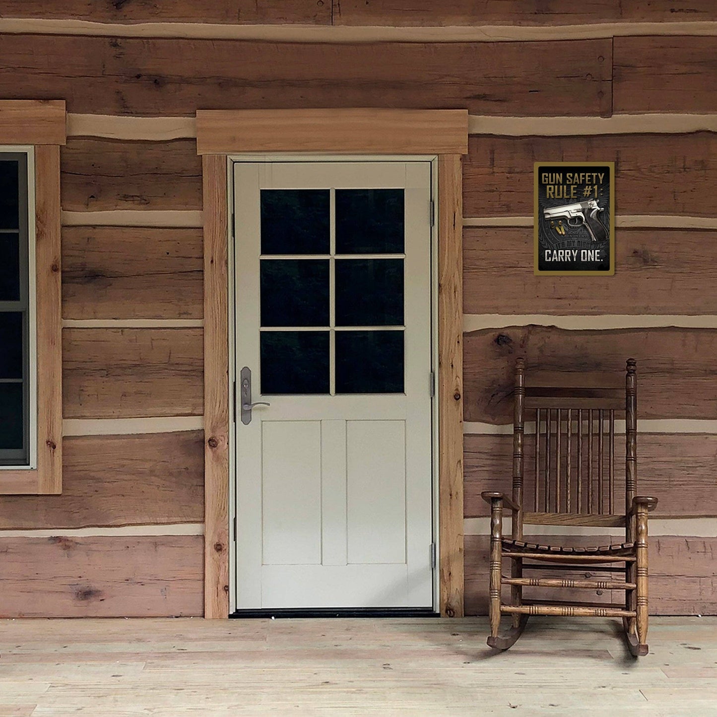 Rivers Edge Products Rivers Edge Products - Tin Sign 12in x 17in-Gun Safety