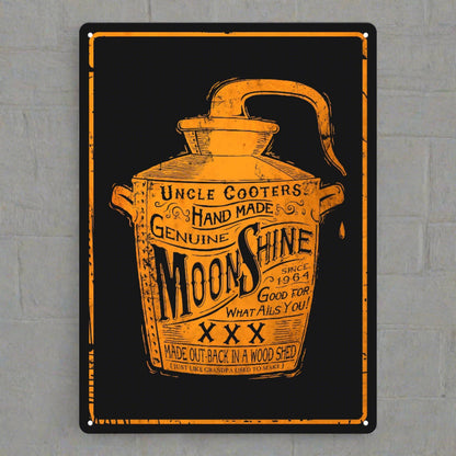 Rivers Edge Products Rivers Edge Products - Tin Sign 12in x 17in-Moon Shine